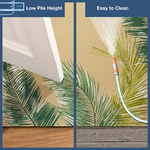 Trans-Ocean Liora Manne Marina Palm Border Casual Indoor/Outdoor Power Loomed 75% Polypropylene/25% Polyester Rug Sisal 8'10" x 11'9"