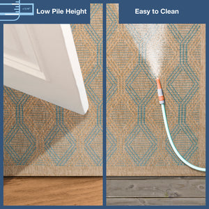 Trans-Ocean Liora Manne Sahara Links Casual Indoor/Outdoor Power Loomed 91% Polypropylene/9% Polyester Rug Aruba 7'10" x 9'10"