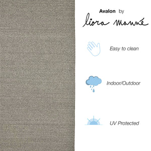 Trans-Ocean Liora Manne Avalon Texture Casual Indoor/Outdoor Power Loomed 100% Polypropylene Rug Grey 8'3" x 11'6"