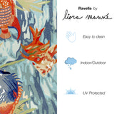 Trans-Ocean Liora Manne Ravella Tropical Fish Casual Indoor/Outdoor Hand Tufted 70% Polypropylene/30%Acrylic Rug Ocean 8'3" x 11'6"
