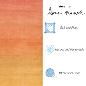 Trans-Ocean Liora Manne Arca Ombre Contemporary Indoor Hand Loomed 100% Wool Rug Blush 8'3" x 11'6"