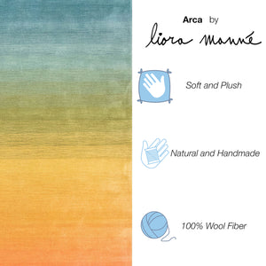 Trans-Ocean Liora Manne Arca Ombre Contemporary Indoor Hand Loomed 100% Wool Rug Rainbow 8'3" x 11'6"
