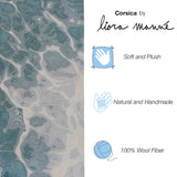 Trans-Ocean Liora Manne Corsica Water Contemporary Indoor Hand Tufted 100% Wool Rug Blue 8'3" x 11'6"