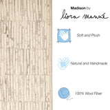 Trans-Ocean Liora Manne Madison Shadow Contemporary Indoor Hand Tufted 100% Wool Rug Natural 8'3" x 11'6"