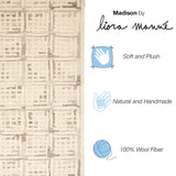 Trans-Ocean Liora Manne Madison Window Contemporary Indoor Hand Tufted 100% Wool Rug Natural 8'3" x 11'6"