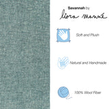Trans-Ocean Liora Manne Savannah Fantasy Contemporary Indoor Hand Tufted 100% Wool Pile Rug Teal 8'3" x 11'6"