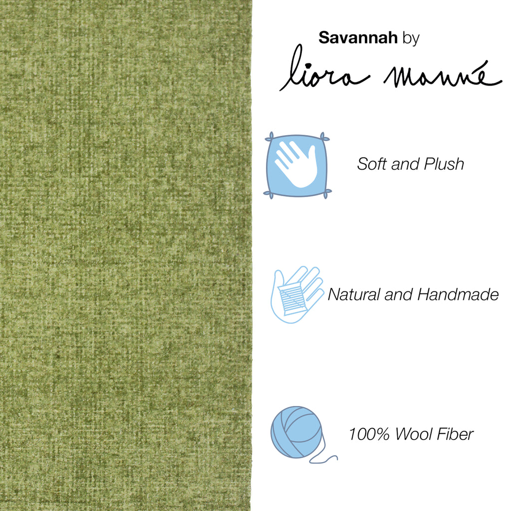 Trans-Ocean Liora Manne Savannah Fantasy Contemporary Indoor Hand Tufted 100% Wool Pile Rug Green 8'3" x 11'6"