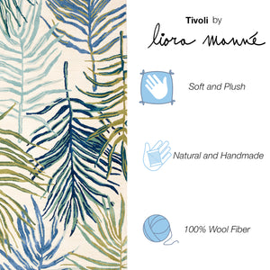 Trans-Ocean Liora Manne Tivoli La Palma Contemporary Indoor Hand Tufted 100% Wool Pile Rug Cream 8'3" x 11'6"