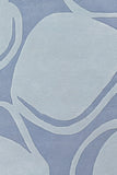 Chandra Rugs Inhabit 100% Wool Hand-Tufted Designer Rug Blue 7'9 x 10'6