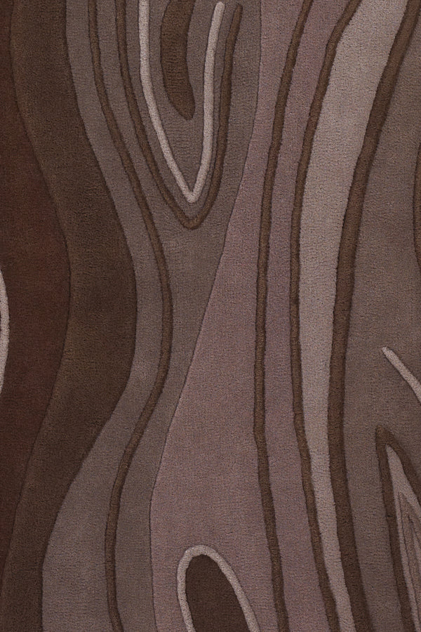 Chandra Rugs Inhabit 100% Wool Hand-Tufted Designer Rug Brown 7'9 x 10'6