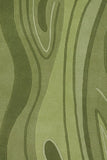 Chandra Rugs Inhabit 100% Wool Hand-Tufted Designer Rug Green 7'9 x 10'6