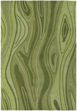 Chandra Rugs Inhabit 100% Wool Hand-Tufted Designer Rug Green 7'9 x 10'6