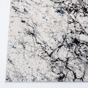 Invista 605 Contemporary Power Loomed 60% Polyester, 40% Polypropylene Rug Ivory / Grey