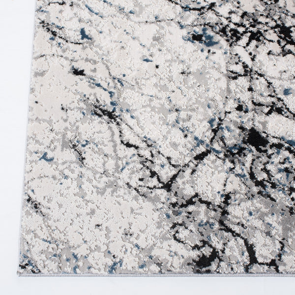 Invista 605 Contemporary Power Loomed 60% Polyester, 40% Polypropylene Rug Ivory / Grey