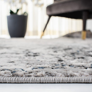 Invista 605 Contemporary Power Loomed 60% Polyester, 40% Polypropylene Rug Ivory / Grey