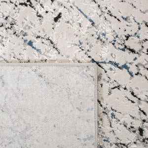 Invista 605 Contemporary Power Loomed 60% Polyester, 40% Polypropylene Rug Ivory / Grey