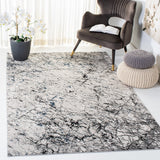 Invista 605 Contemporary Power Loomed 60% Polyester, 40% Polypropylene Rug Ivory / Grey