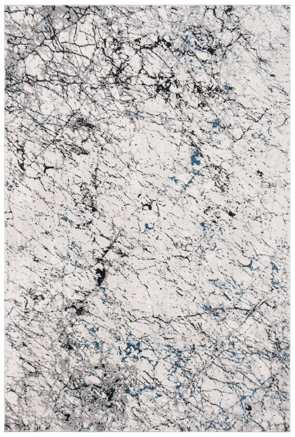 Invista 605 Contemporary Power Loomed 60% Polyester, 40% Polypropylene Rug Ivory / Grey