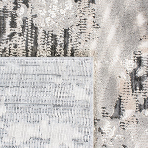 Invista 638 Contemporary Power Loomed 60% Polyester, 40% Polypropylene Rug Ivory / Grey