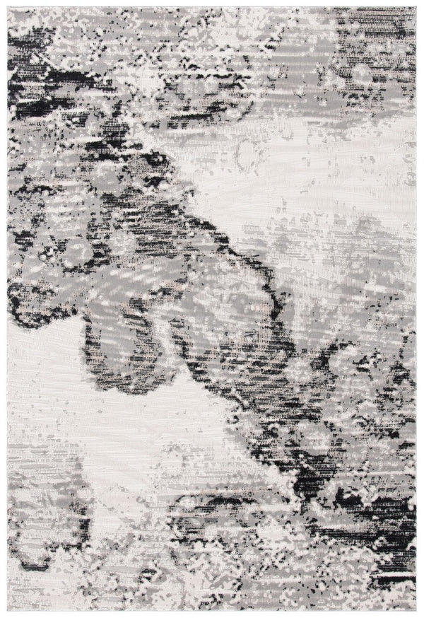 Invista 638 Contemporary Power Loomed 60% Polyester, 40% Polypropylene Rug Ivory / Grey