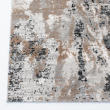 Invista 696 Contemporary Power Loomed 60% Polyester, 40% Polypropylene Rug Ivory / Taupe