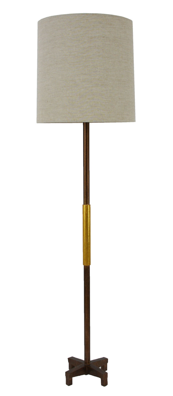 Zeugma IR816 Brown & Gold Floor Lamp