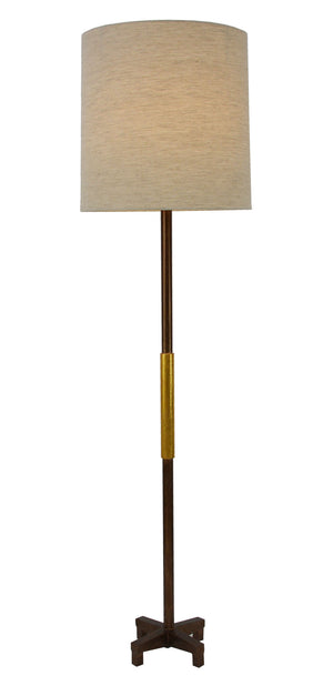 Zeugma IR816 Brown & Gold Floor Lamp