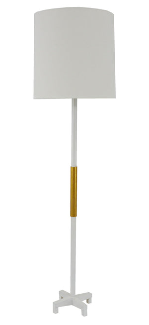Zeugma IR816 White & Gold Floor Lamp