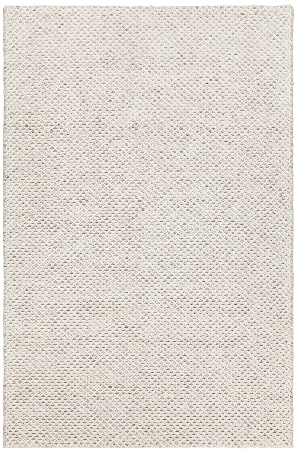 Chandra Rugs Ira 70% Wool + 30% Viscose Hand Woven Contemporary Rug White 7'9 x 10'6