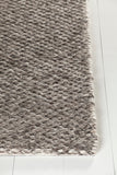 Chandra Rugs Ira 70% Wool + 30% Viscose Hand Woven Contemporary Rug Dark Grey 7'9 x 10'6