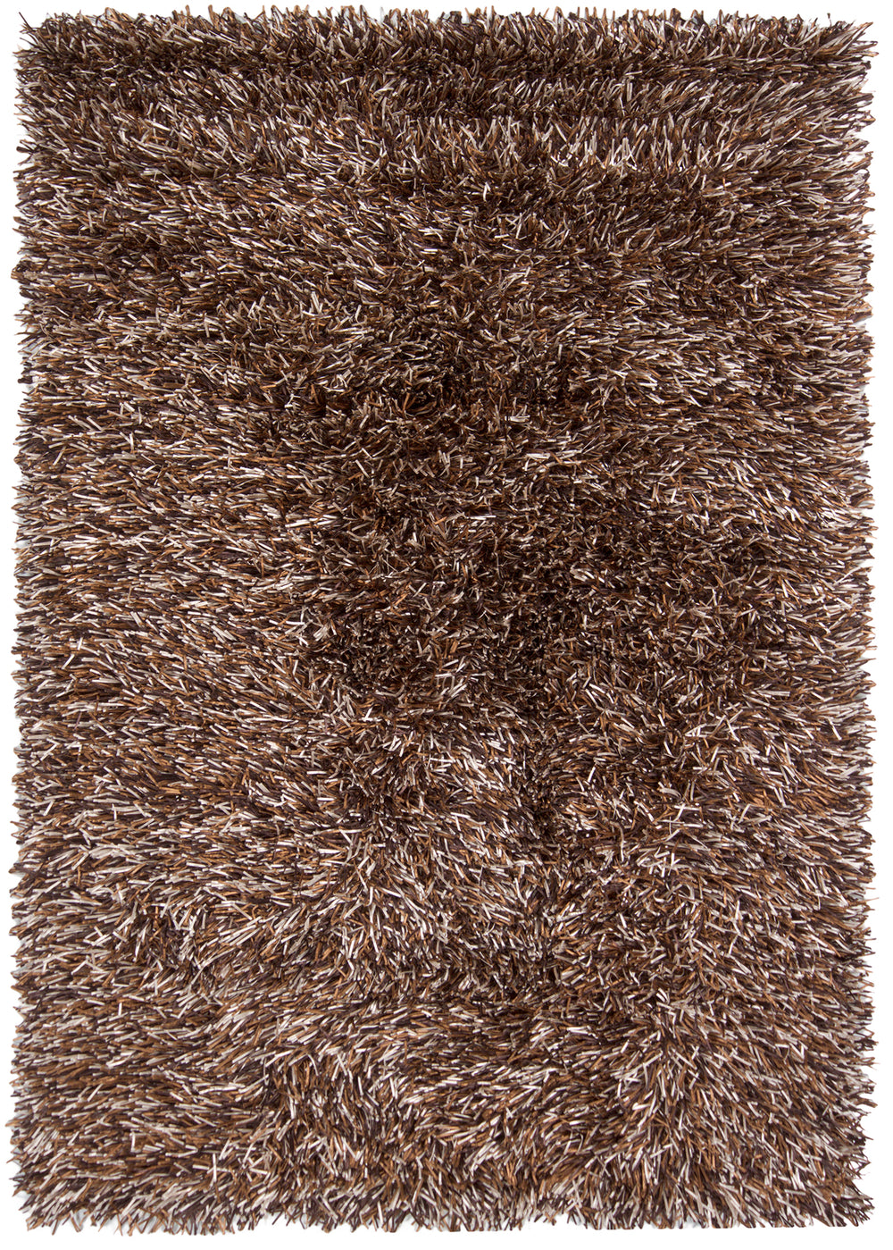 Chandra Rugs Iris 100% Polyester Hand-Woven Contemporary Rug Brown/Beige/Chocolate 9' x 13'