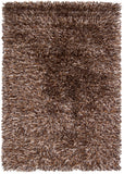 Chandra Rugs Iris 100% Polyester Hand-Woven Contemporary Rug Brown/Beige/Chocolate 9' x 13'