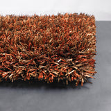 Chandra Rugs Iris 100% Polyester Hand-Woven Contemporary Rug Brown/Rust/Chocolate 9' x 13'