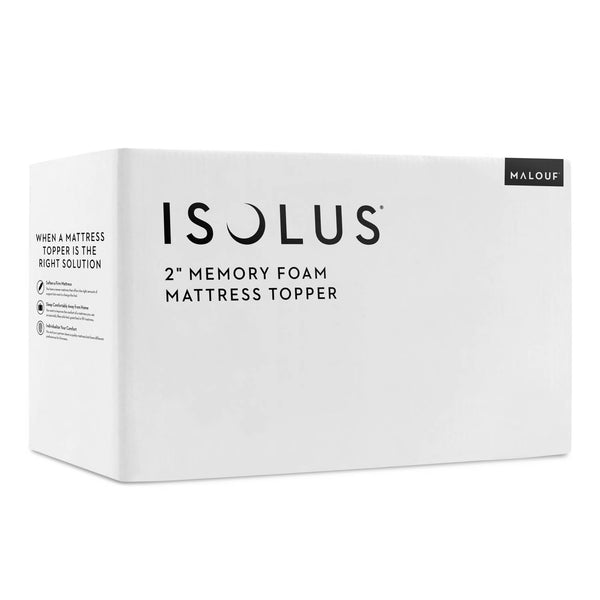 Malouf 2 Inch Memory Foam Mattress Topper IS20TX45MT