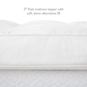 Malouf 3 Inch Down Alternative Mattress Topper IS30TXDAFB