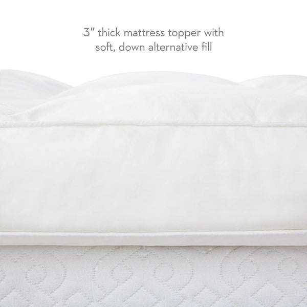 Malouf 3 Inch Down Alternative Mattress Topper IS30TXDAFB