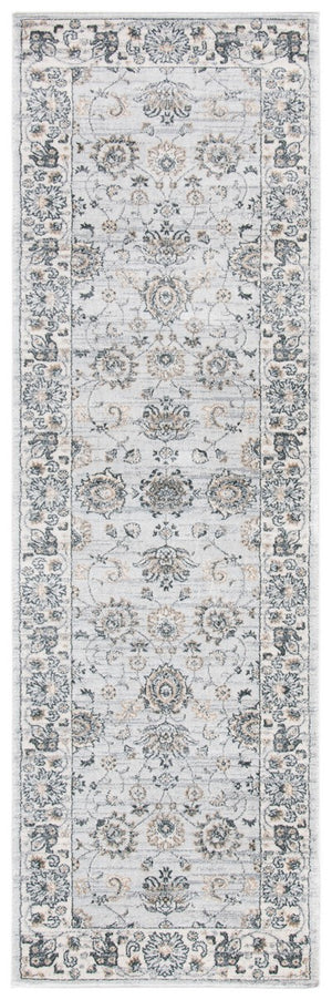 Isabella 940 Transitional Power Loomed Polypropylene Pile Rug Light Grey / Cream