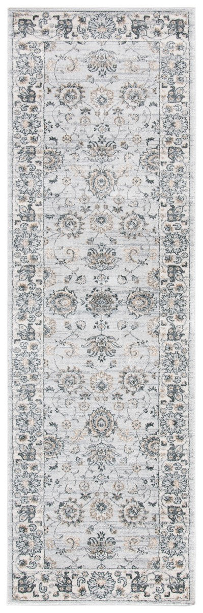 Isabella 940 Transitional Power Loomed Polypropylene Pile Rug Light Grey / Cream