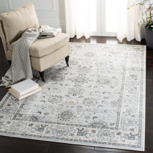 Isabella 940 Transitional Power Loomed Polypropylene Pile Rug Light Grey / Cream