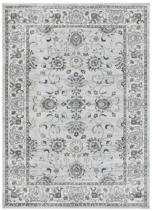 Isabella 940 Transitional Power Loomed Polypropylene Pile Rug Light Grey / Cream