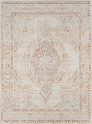 Momeni Isabella ISA-1 Machine Made Traditional Medallion Indoor Area Rug Ivory 9'3" x 11'10" ISABEISA-1IVY93BA