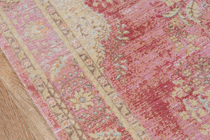 Momeni Isabella ISA-1 Machine Made Traditional Medallion Indoor Area Rug Pink 9'3" x 11'10" ISABEISA-1PNK93BA