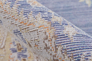 Momeni Isabella ISA-1 Machine Made Traditional Medallion Indoor Area Rug Periwinkle 9'3" x 11'10" ISABEISA-1PRW93BA