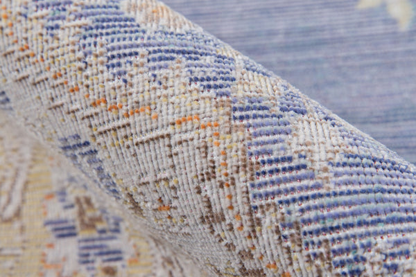 Momeni Isabella ISA-1 Machine Made Traditional Medallion Indoor Area Rug Periwinkle 9'3" x 11'10" ISABEISA-1PRW93BA