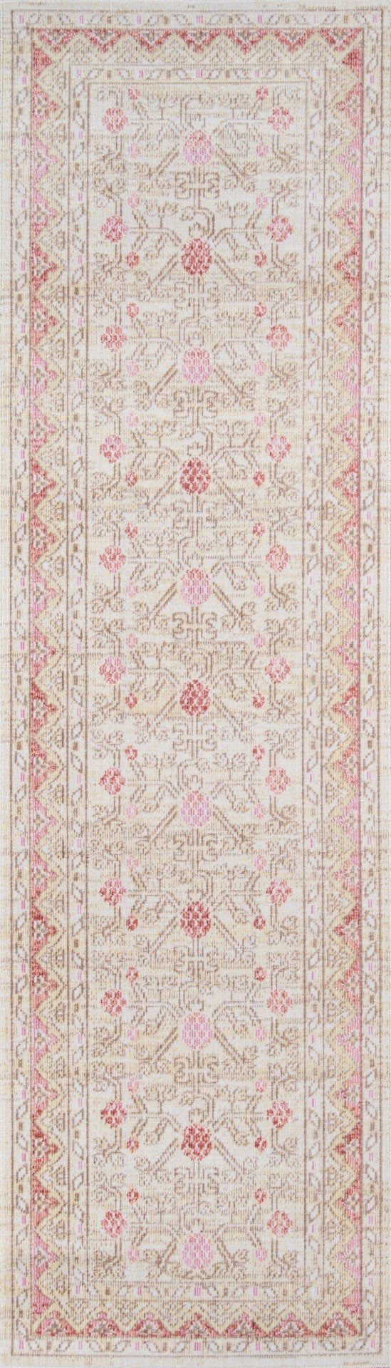 Momeni Isabella ISA-3 Machine Made Traditional Oriental Indoor Area Rug Pink 9'3" x 11'10" ISABEISA-3PNK93BA