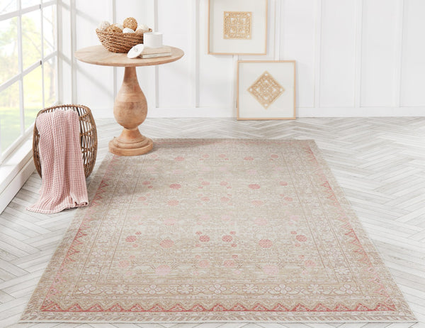Momeni Isabella ISA-3 Machine Made Traditional Oriental Indoor Area Rug Pink 9'3" x 11'10" ISABEISA-3PNK93BA