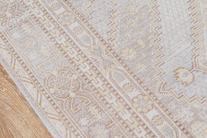 Momeni Isabella ISA-7 Machine Made Traditional Geometric Indoor Area Rug Grey 9'3" x 11'10" ISABEISA-7GRY93BA