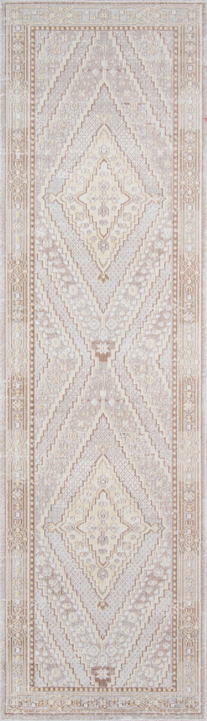 Momeni Isabella ISA-7 Machine Made Traditional Geometric Indoor Area Rug Grey 9'3" x 11'10" ISABEISA-7GRY93BA