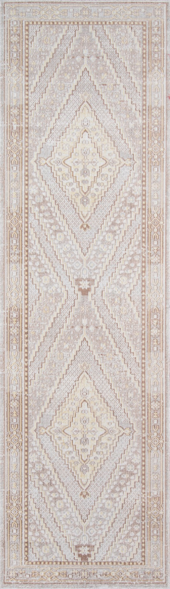 Momeni Isabella ISA-7 Machine Made Traditional Geometric Indoor Area Rug Grey 9'3" x 11'10" ISABEISA-7GRY93BA