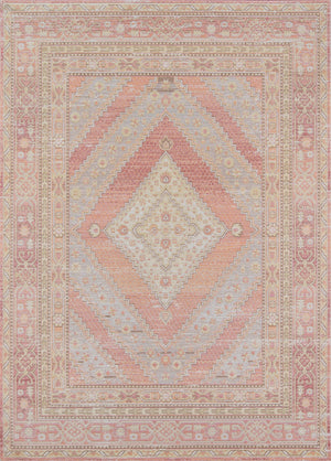 Momeni Isabella ISA-7 Machine Made Traditional Geometric Indoor Area Rug Pink 9'3" x 11'10" ISABEISA-7PNK93BA